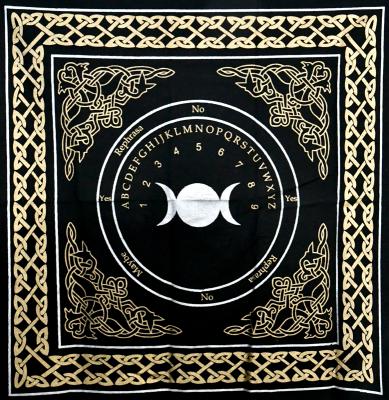 Triple Moon Pendulum/ Ouija altar cloth (24x24)