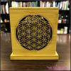 Bamboo Made Meditative Incense Box With Flower Of Life