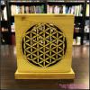 Bamboo Made Meditative Incense Box With Flower Of Life