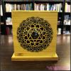 Bamboo Made Meditative Incense Box With Hexagram And Lotus