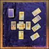 Dark Purple Tarot Cloth W/star Edging