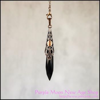 Rhombus Pendulum Black Agate