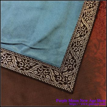 Aqua Green Velvet Tarot Cloth