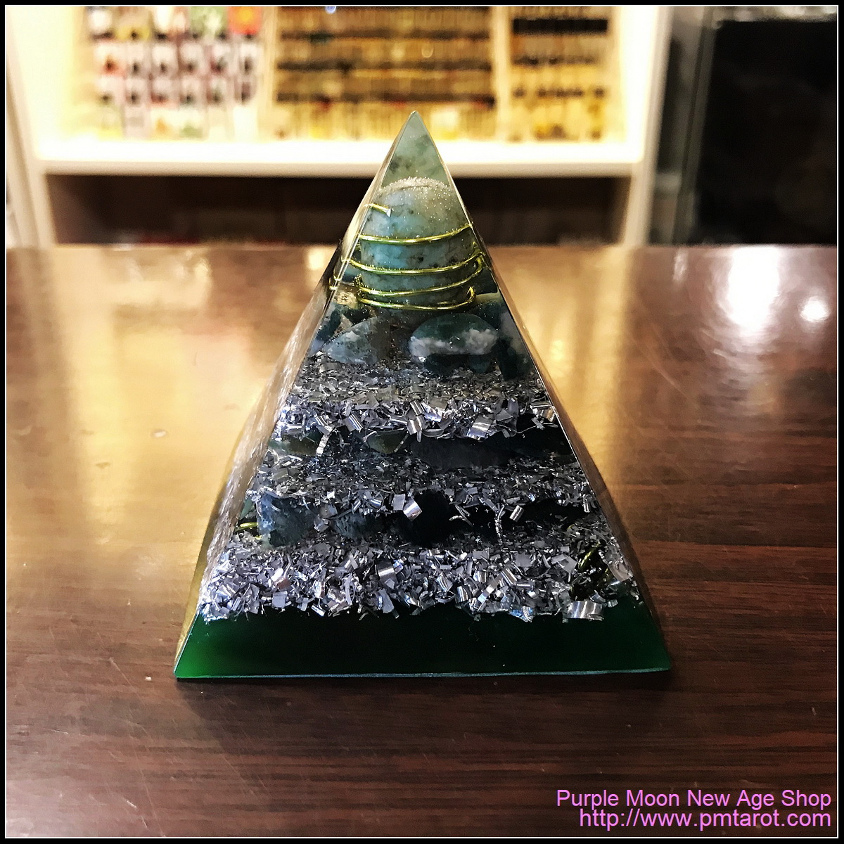 Avalon Magick x Oplusnet - Turquoise High Quality Orgonite Pyramid