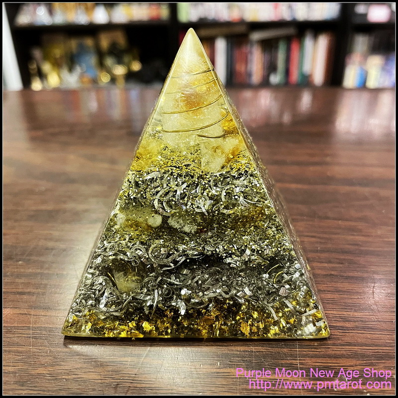 Avalon Magick x Oplusnet - Citrine High Quality Orgonite Pyramid