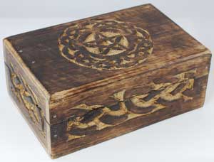 Celtic Circle Pentagram Box