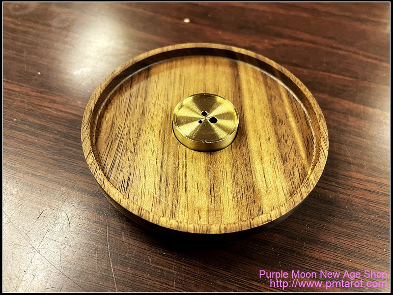 Walnut and Brass Incense Burner