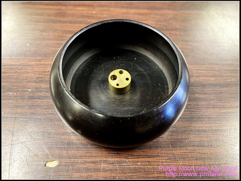 Ebony and Brass Incense Burner