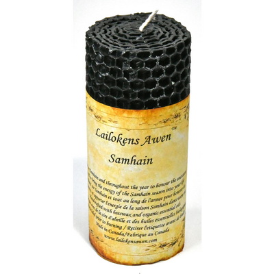 Beeswax Sabbat Altar Candle - Samhain