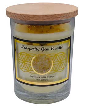 Gem Stone Soy Candle: Prosperity