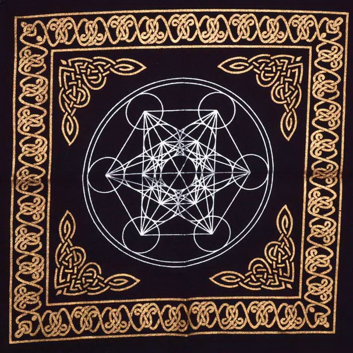 Metatrons Cube Altar Cloth (18x18)