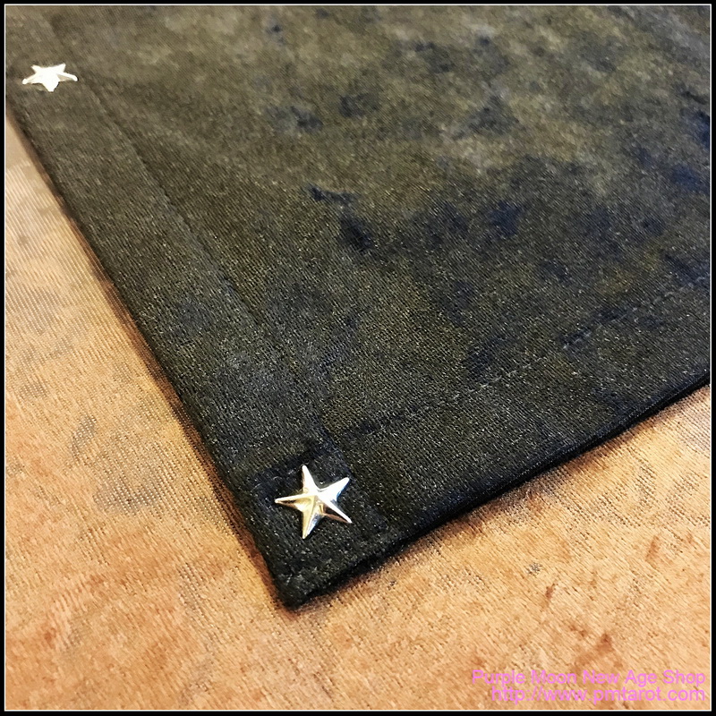 Black Tarot Cloth w/star edging