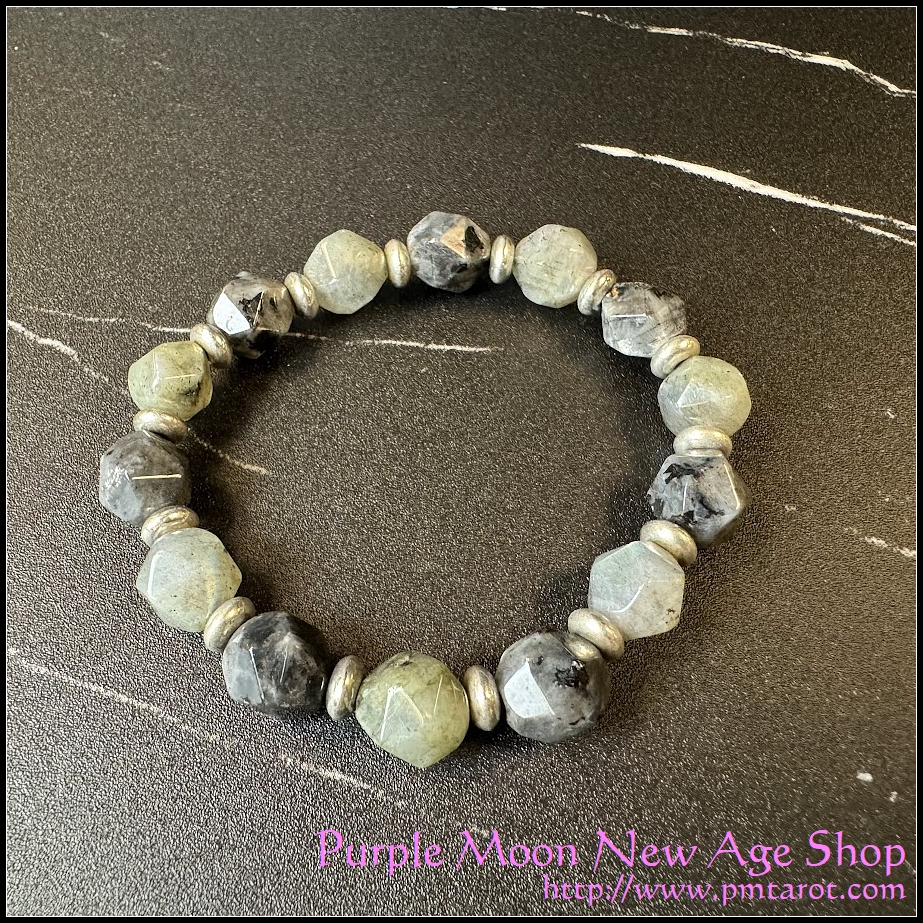 Labradorite & Larvikite Bracelet