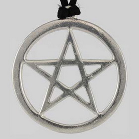 Large Pewter Pentagram Pendant