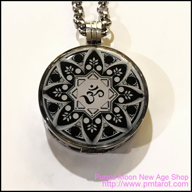 Stainless Steel Oil Locket - Om