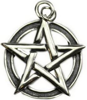 Sterling Silver Pentacle Pendant Large