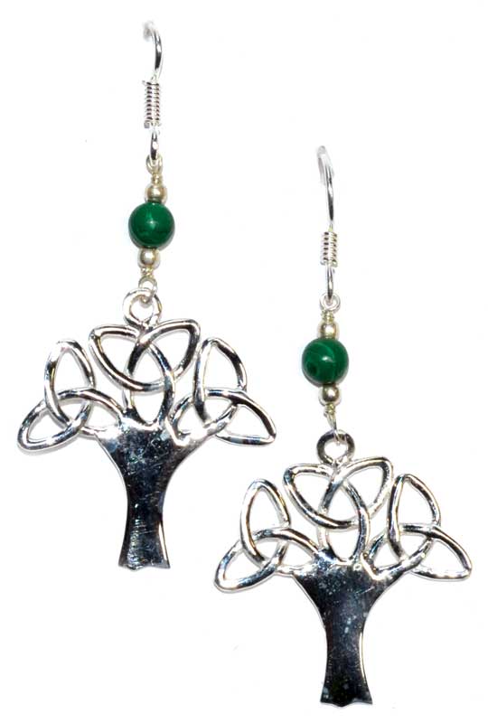 Tree Malachite Earrings