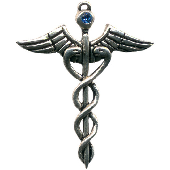 Caduceus Amulet for Healing Ability