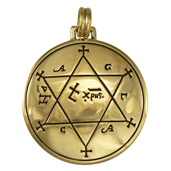 Bronze Talisman to Make Garments Auspicious Pentacle Pendant