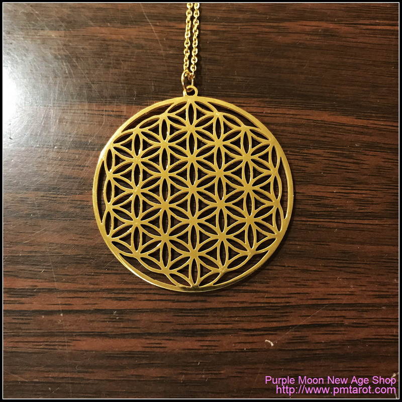 Flower Of Life Gold Pendant