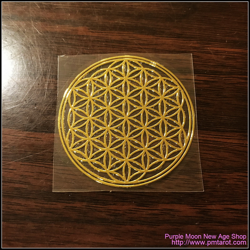 Flower Of Life Gold Sticker