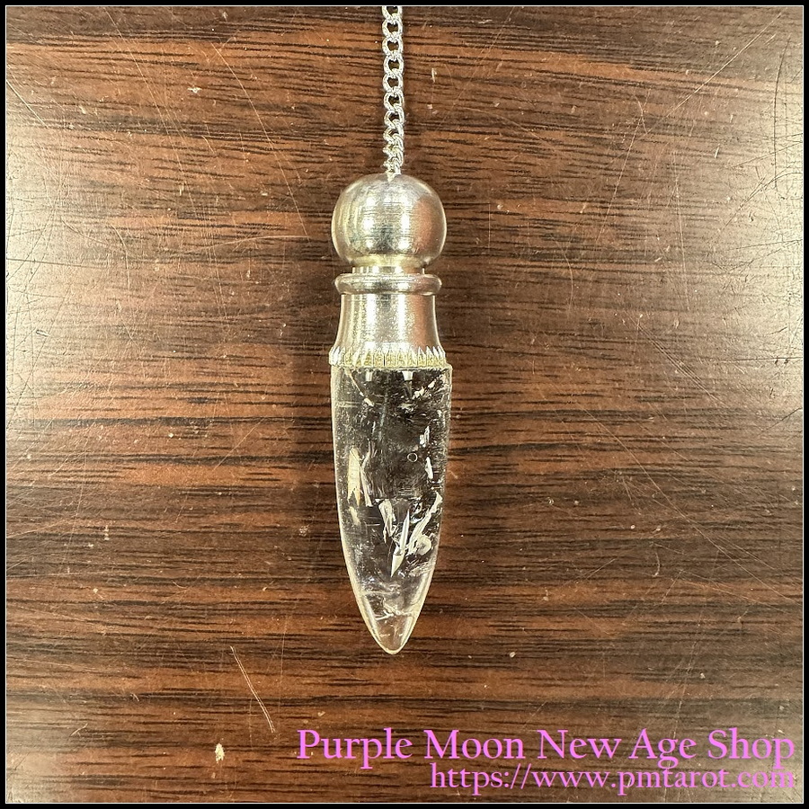 Chambered Pendulum: Clear Quartz