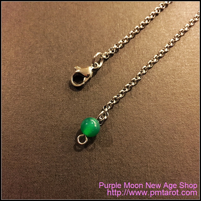 Green Agate pendulum chain