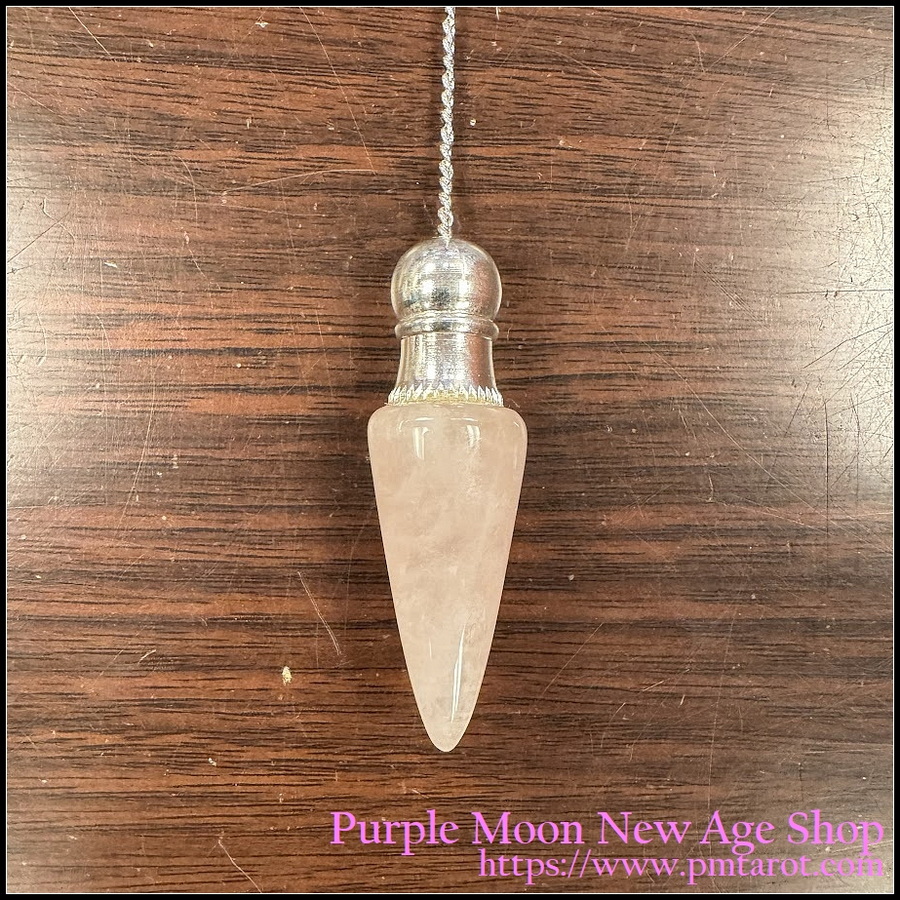 Chambered Pendulum: Rose Quartz