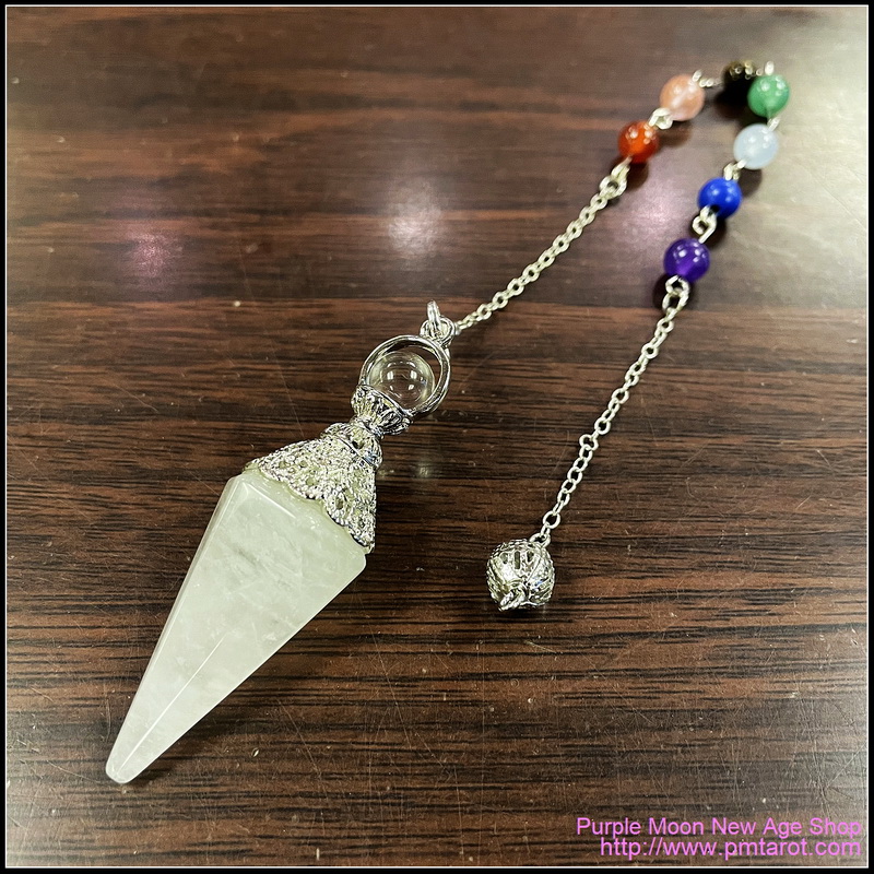 Chakra Quartz pendulum