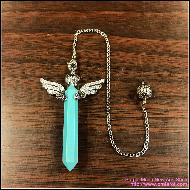 Cupid Angel Wings Turquoise Pendulum