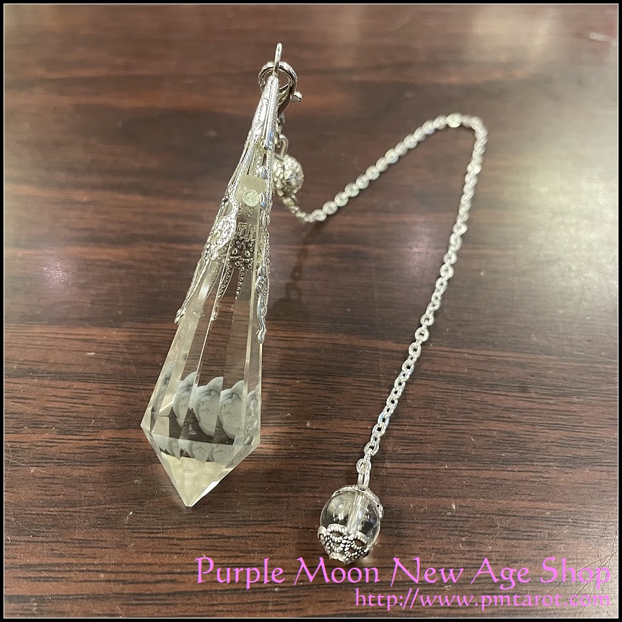 Boho Style Point Pendulum - Clear Quartz