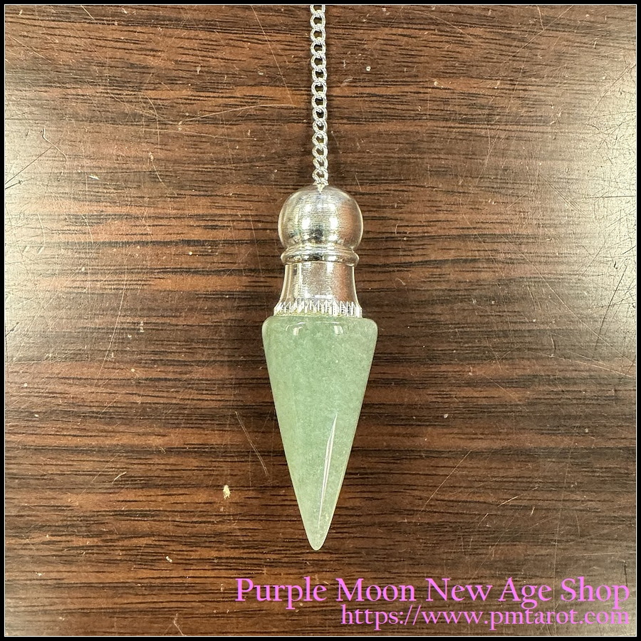 Chambered Pendulum: Green Aventurine