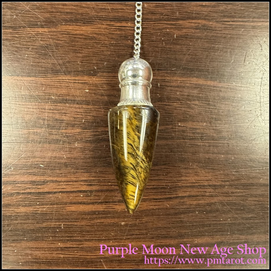 Chambered Pendulum: Golden Tiger Eye