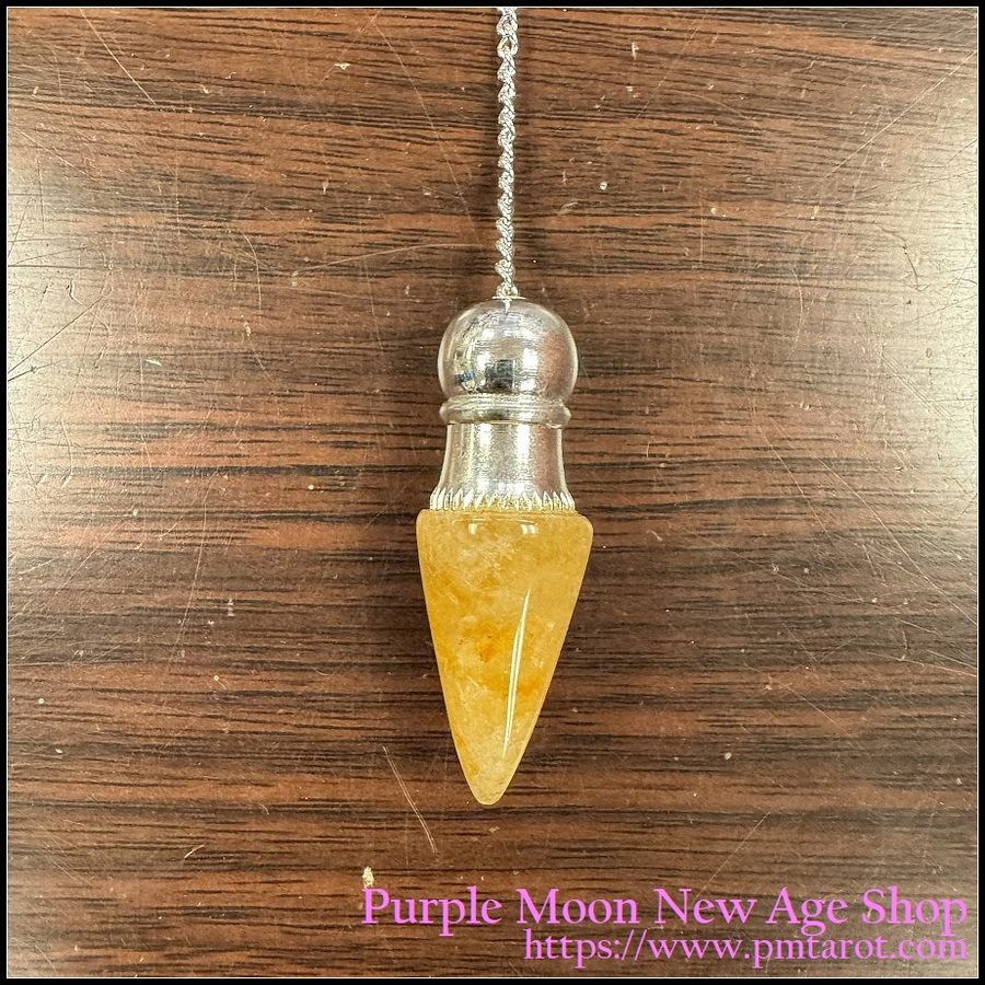 Chambered Pendulum: Citrine