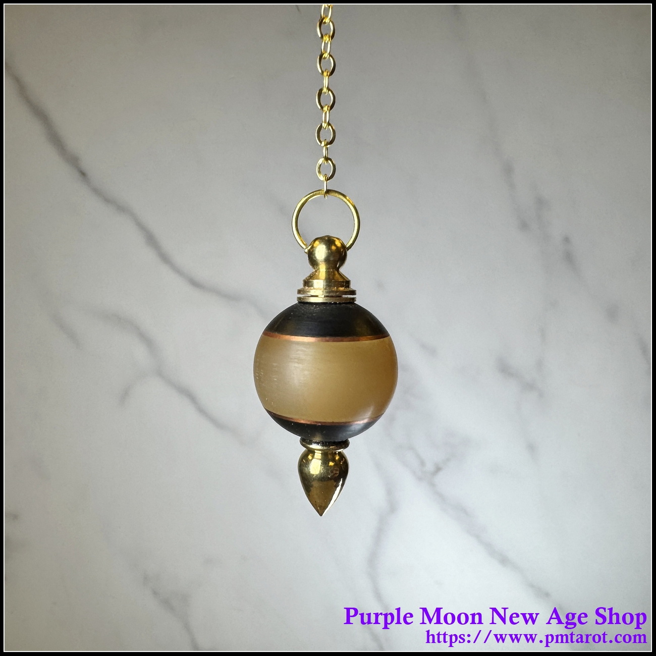African Sandalwood & Goat Horn Pendulum