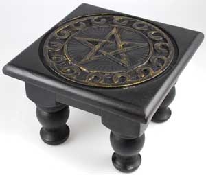 Square Pentagram Altar Table Small