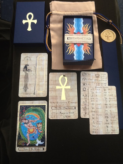 Rosetta Tarot - Papyrus Gold Edition with hieroglyph guide