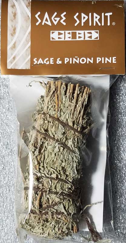 Sage & Pinon Pine smudge stick 5